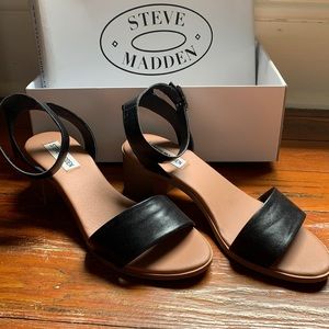 Steve Madden sandals with a block heel